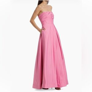 As It May Alma Faille Sateen Strapless Corset Gown